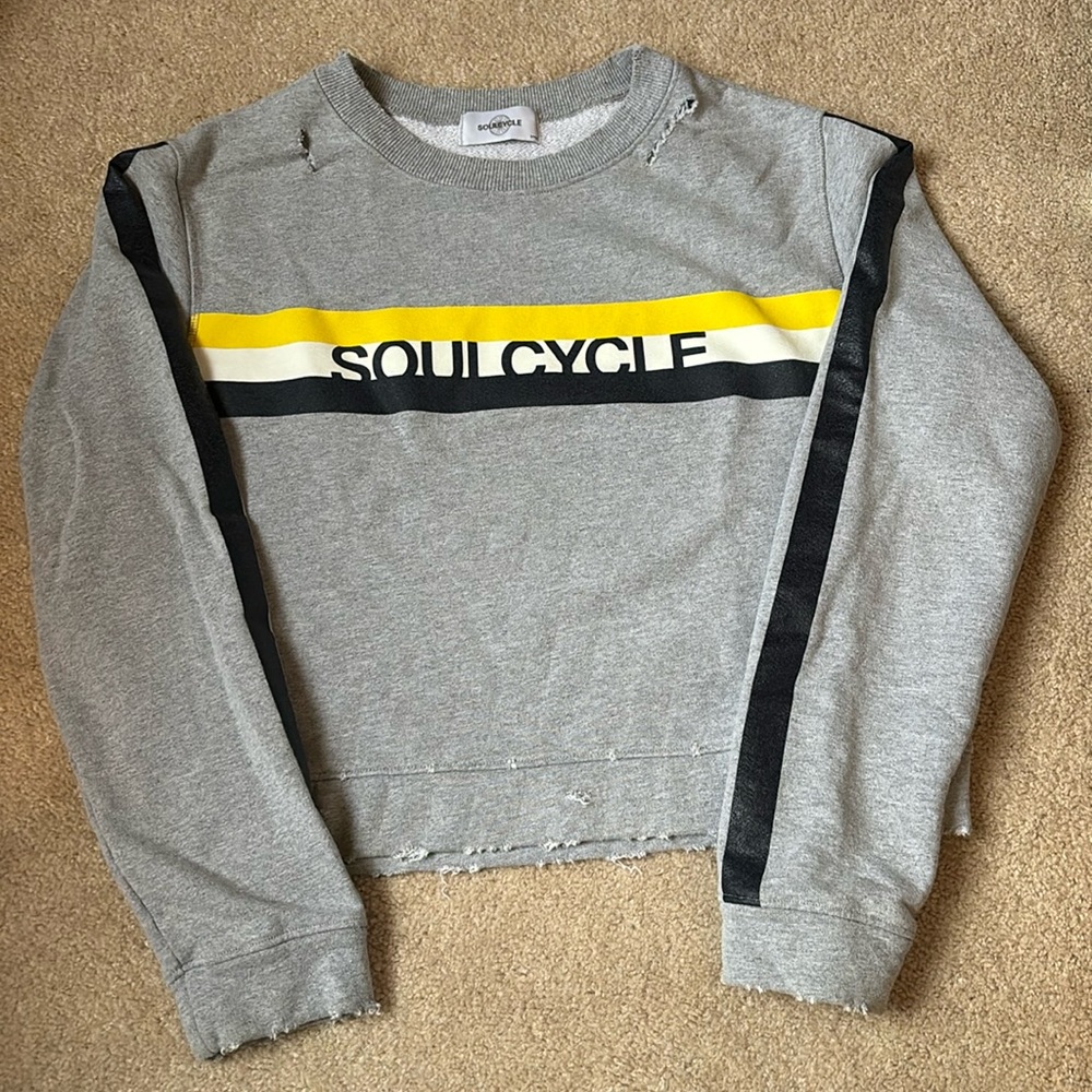 Soul Cycle crew neck sweatshirt.